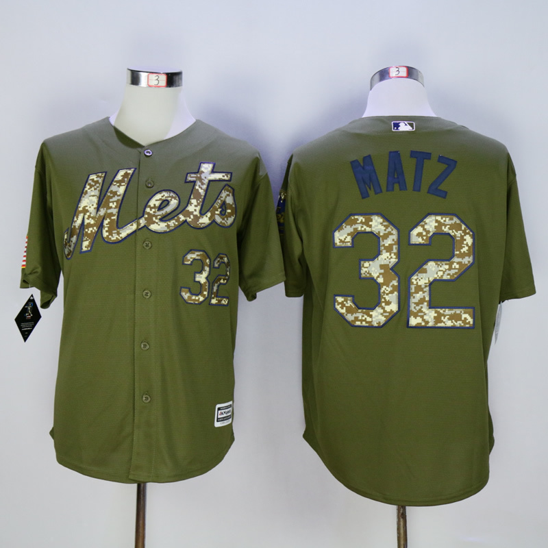 Men New York Mets #32 Matz Green MLB Jerseys